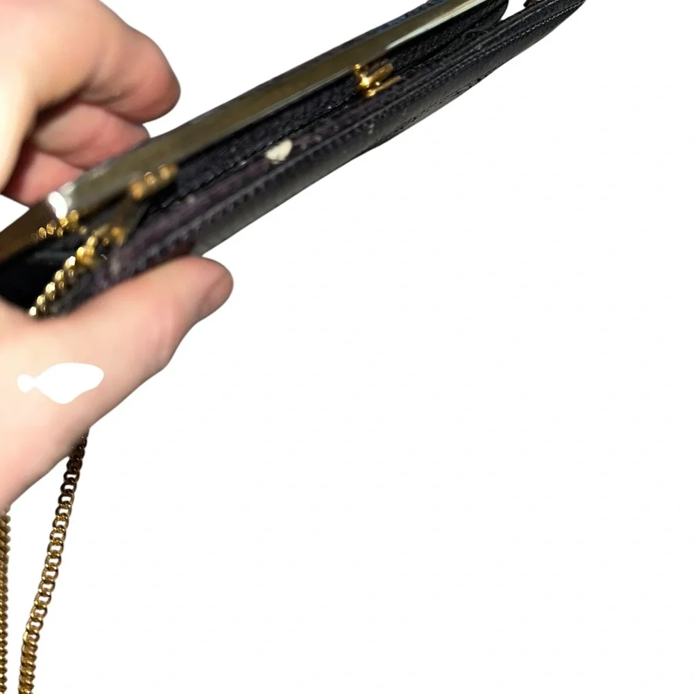 Susan Gail Real Snakeskin black Audrey Hepburn vintage bag purse